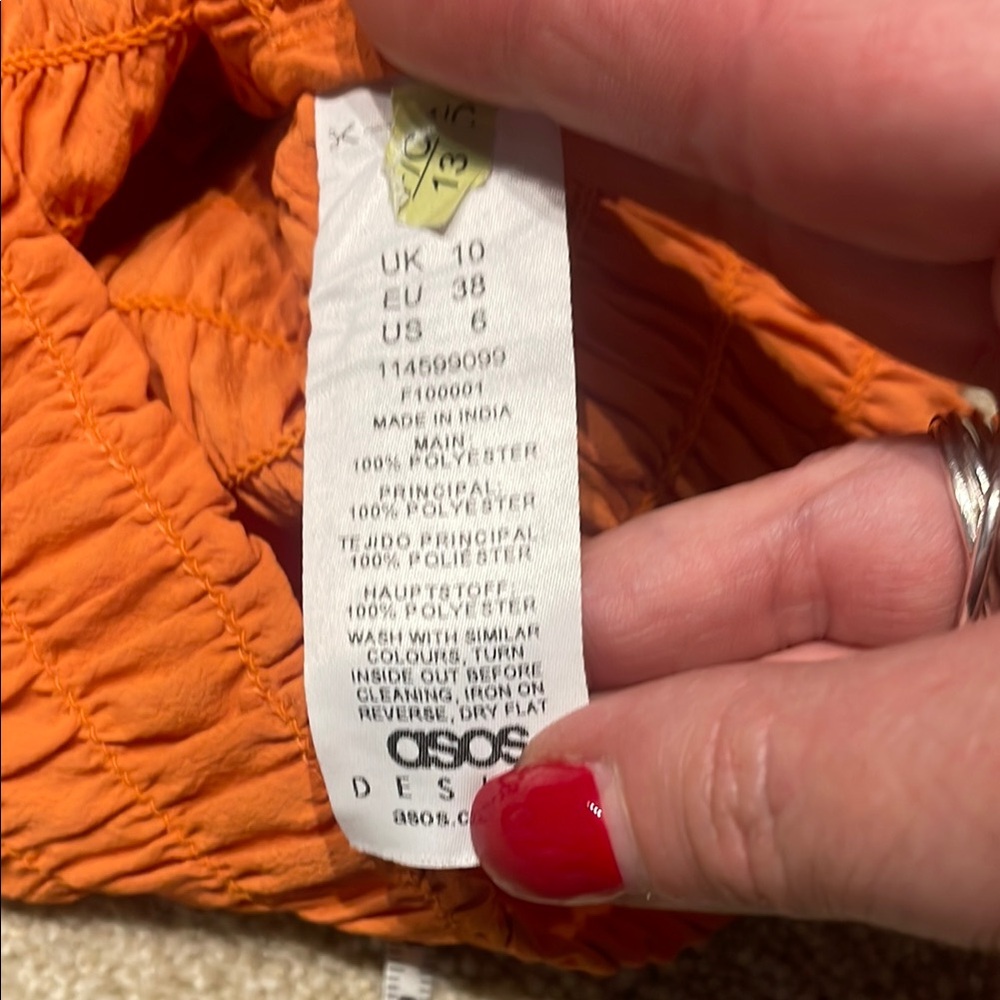 NWT!! ASOS Orange Women's Tube Top - Picture 4 of 4